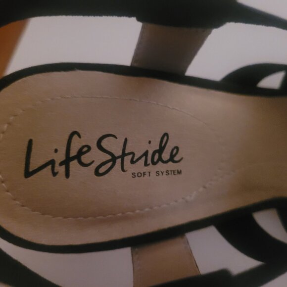 New LifeStride Open Toed Heeled Sandals, 9.5 - Picture 7 of 10